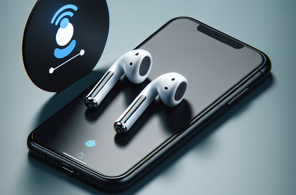 "Pixel Buds terhubung dengan iPhone, menunjukkan kompatibilitas mereka dengan Siri dalam penggunaan audio tanpa kabel."